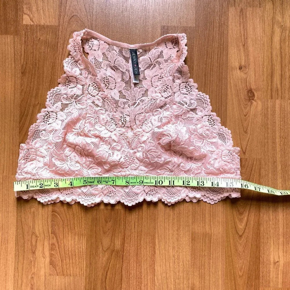 JENNY Jen Mia Lace Pale Pink Bralette, Hourglass Racerback, Size XL - Picture 4 of 12